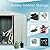 SKYXIU Outdoor Storage Shed Waterproof,Metal Garden Shed for Bike,Trash Can, Machine,Galvanized Steel Outdoor Storage Cabinet,Outdoor Metal Shed for Backyard, Patio(8ft x 4ft)