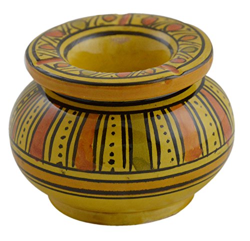 Ceramic Ashtrays Hand Made Moroccan smokless Ceramic Medium