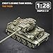 TIALLOW WW2 Army Tank Building Kit,Create a 1:28 Tiger Tank Building Block Set Compatible with Lego, Great Military Toys Gifts for Boys,Kids and Teens Age 6-14 (Taupe)