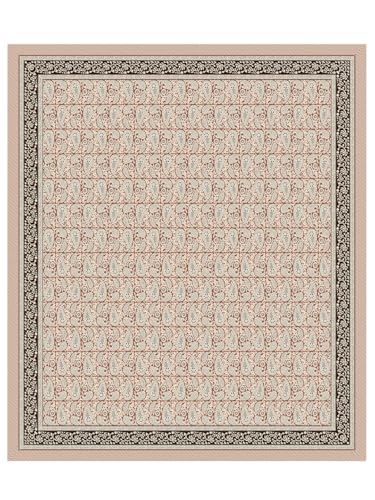 Image of LIVING ROOTS Jaipuri Hand Block Print King Cotton Bedsheet 86 * 104 inches (7 * 8.5 feet) with 2 Pillow Cover | 210 TC | Rich Fast Colour with No Colour Bleeding | (033-A)