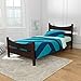 KidKraft Wooden Addison Modern Twin Sized Bed for Children - Espresso, Gift for Ages 4+