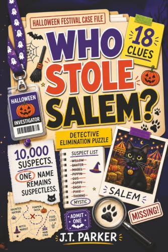 Who Stole Salem?: An Interactive Detective Mystery Puzzle for Kids with 10,000 Suspects, 18 Clues, Secret Codes, and One Answer Hidden in Plain Sight (Fun Detective Puzzles For Kids and Family) image 2