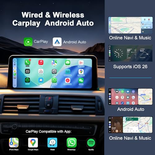 Pantalla CarPlay 10.25" para BMW F30 F20 F22 F31 F32 F33 2012-2017 miniatura 2
