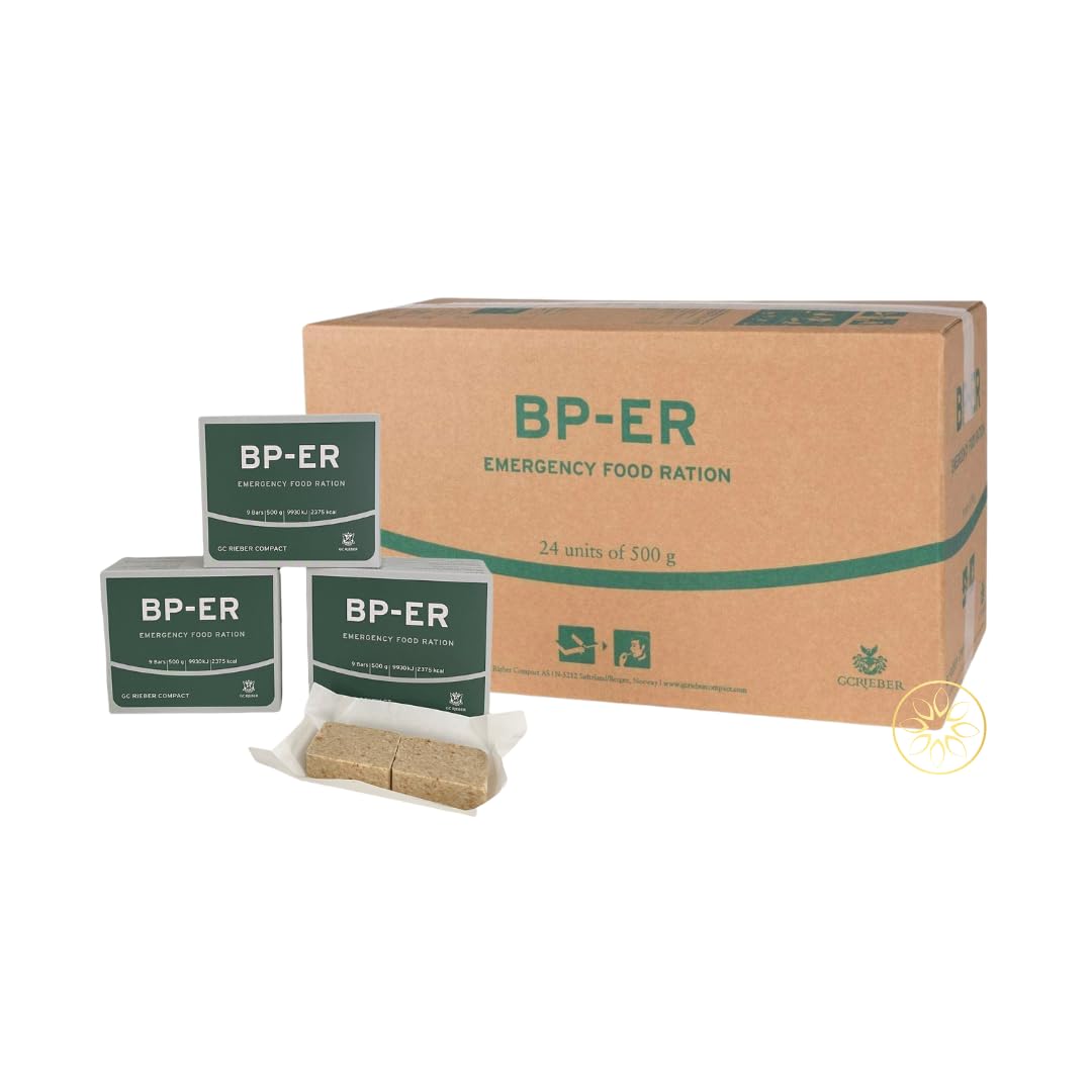 Bp-Er Ration D'Urgence | Boîte De 24 X 500 G Nourriture Longue Durée Prête À Être Consommée Immédiatement.