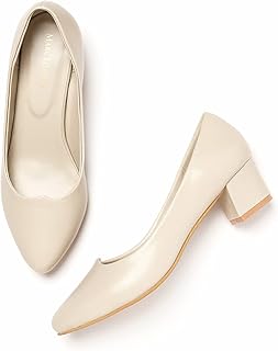 marc loire Women's Formal Block Heel Pump Shoes for Office, Party and Formal Occasions.-picture-15