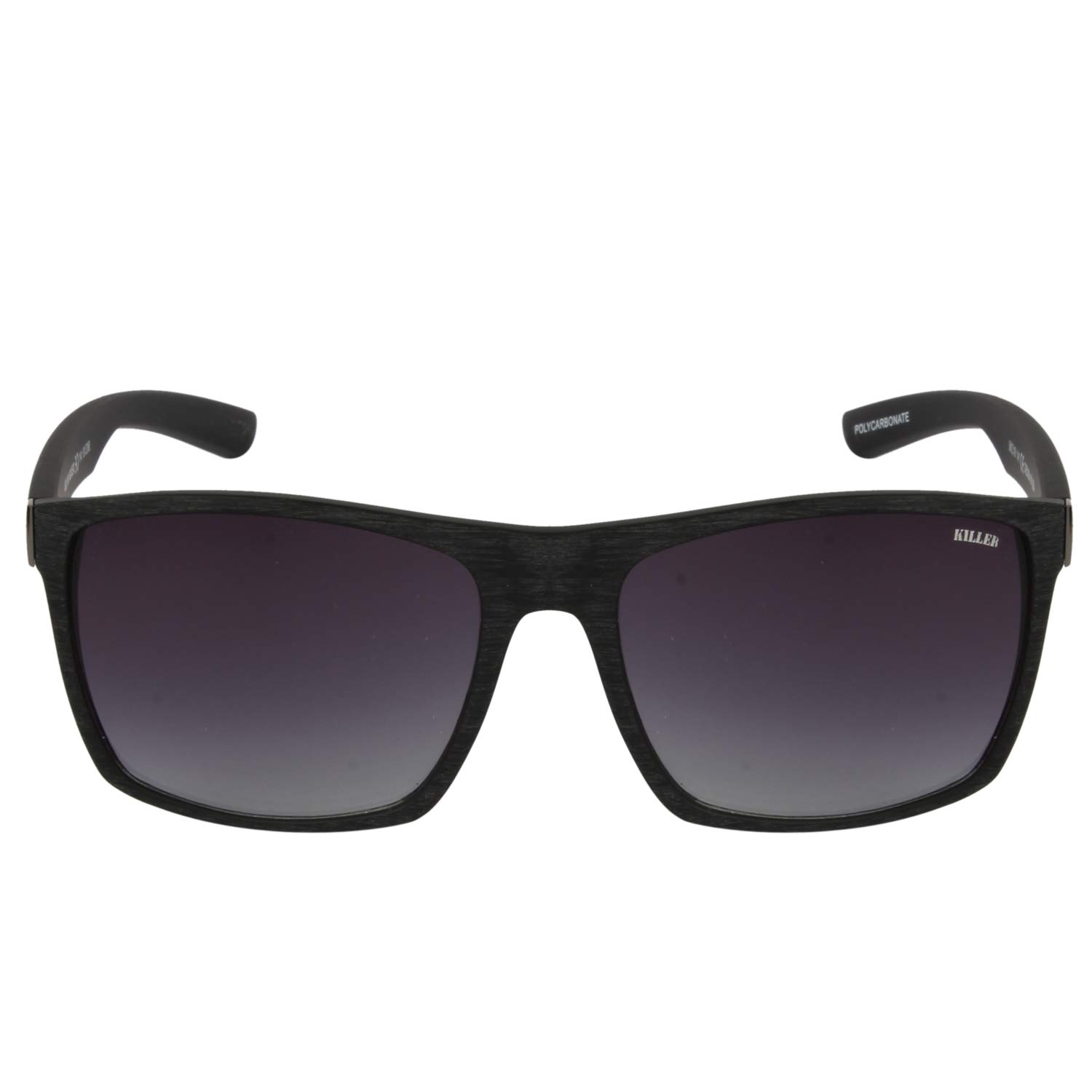 Killer Mens Polarised Aviator Full Rim Sunglasses Black Lens