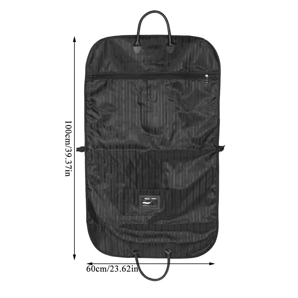 Nikou Borsa per Abiti da Lavoro, Borsa da Viaggio Impermeabile per Appendere i Vestiti, portaoggetti per Viaggi d'Affari(Nero)