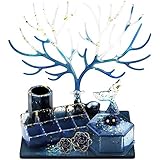 Palksky Resin Mold Silicone, Deer Makeup Jewelry Display Tray Epoxy Moulds with 8-Slot Lipstick...