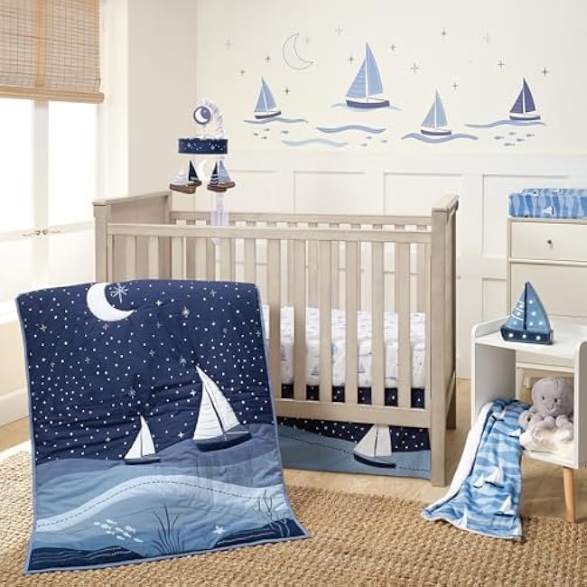 Lambs & Ivy Disney Baby Pooh Bear & Pals Cotton 3Piece Nursery Crib Bedding Set