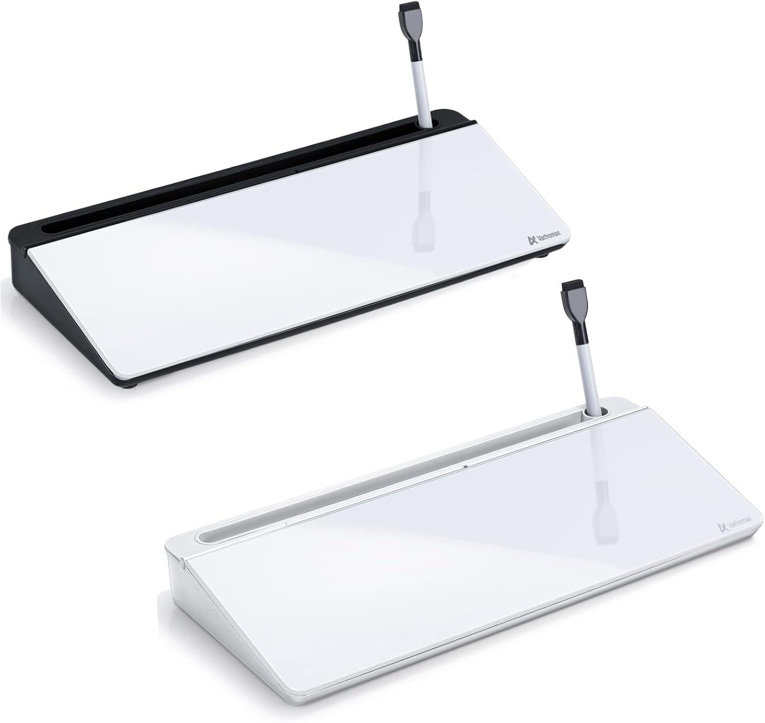 Varhomax Bundle Dry Erase Desktop Glass Whiteboard White