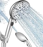 What is the Best Shower Head With Hose Available in 2023 | Shower Hose Cobbe High Pressure 9 Functions Shower Head with handheld, Built-in Power Spray to Clean Corner, Tub and Pets, Stainless Steel Hose Adjustable Bracket, Chrome