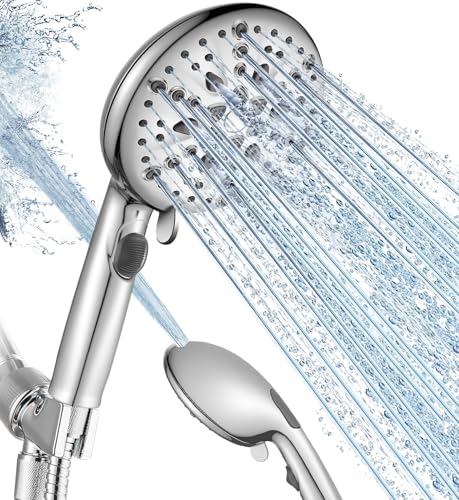 Cobbe Shower Head, 9 Functions High Pressure shower head with handheld, Built-in Pause Mode & Power...