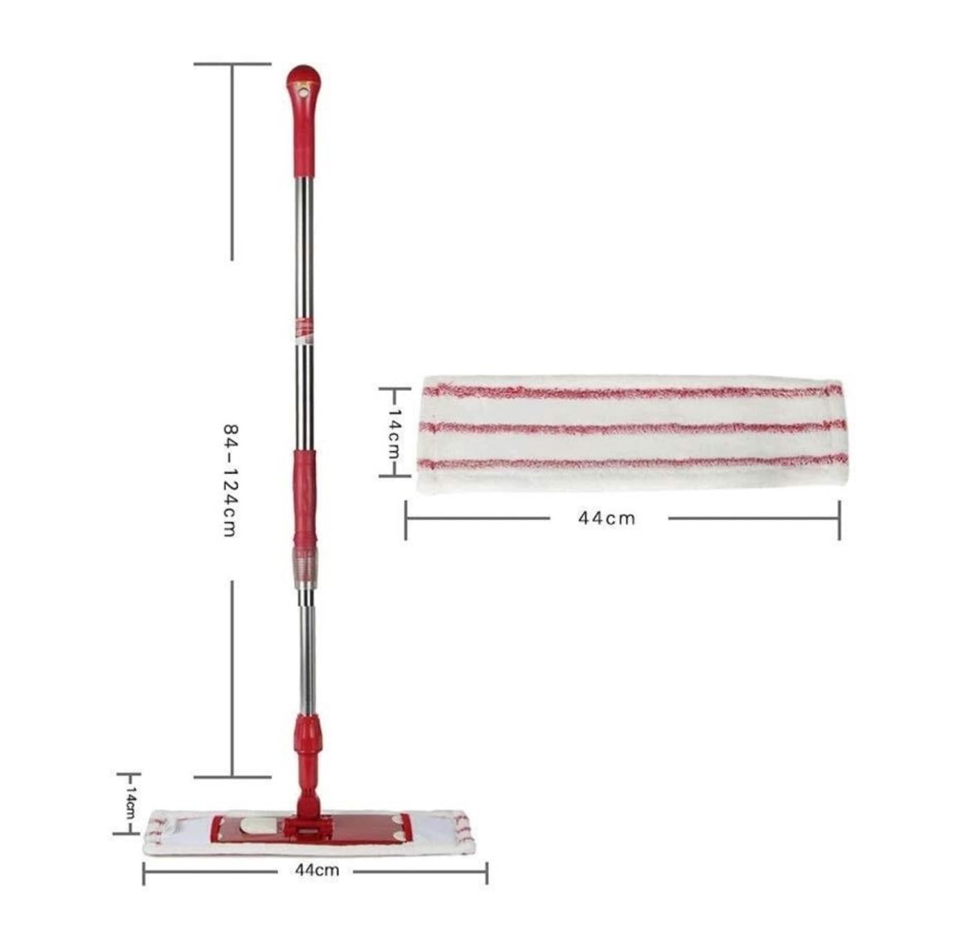 Mopa Mop Mopas Fregona Fregona Abatible para Suelos De Baldosas, Almohadillas Lavables, Fregona Profesional para Suelos De Madera, Limpieza En Seco Y Húmedo Trapeador de Limpieza(White)