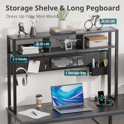 Domicon MK7 Gaming Desk Computer Desk With Pegboard & Shelves Large L Shaped Desk thumb #7