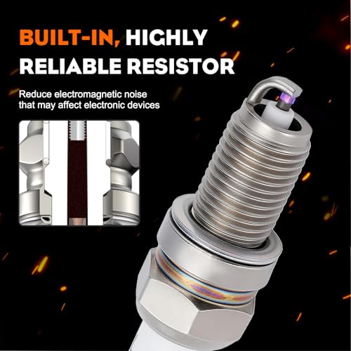 Image of Hipa 14 132 11-S DCPR6E Spark Plug for Kohler XT650 XT675 XT775 XT800 RH255 RH265 XTX650 XTX675 XTX775 Lawn Mower Tractor Pack-of-2