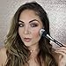 Domed Blush Bronzer Brush - Beauty Junkees Duo Fiber Contour Brush for Contouring, Sculpting, Highlighting, Blending, Buffing with Powder Cream Liquid Cosmetics, Synthetic, Vegan Makeup Brushes