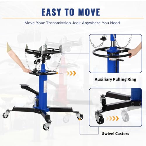 Justsmart LL-JACKSHUANG-BLUE4B Hydraulic Transmission Jack thumb #5