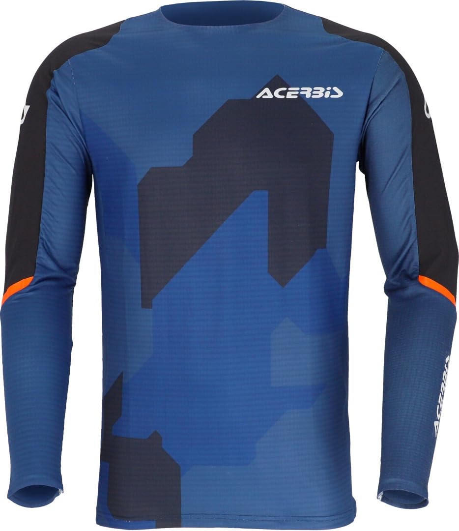 Acerbis X-Duro 3.0 Winter Maglia da motocross, blu/arancione, S