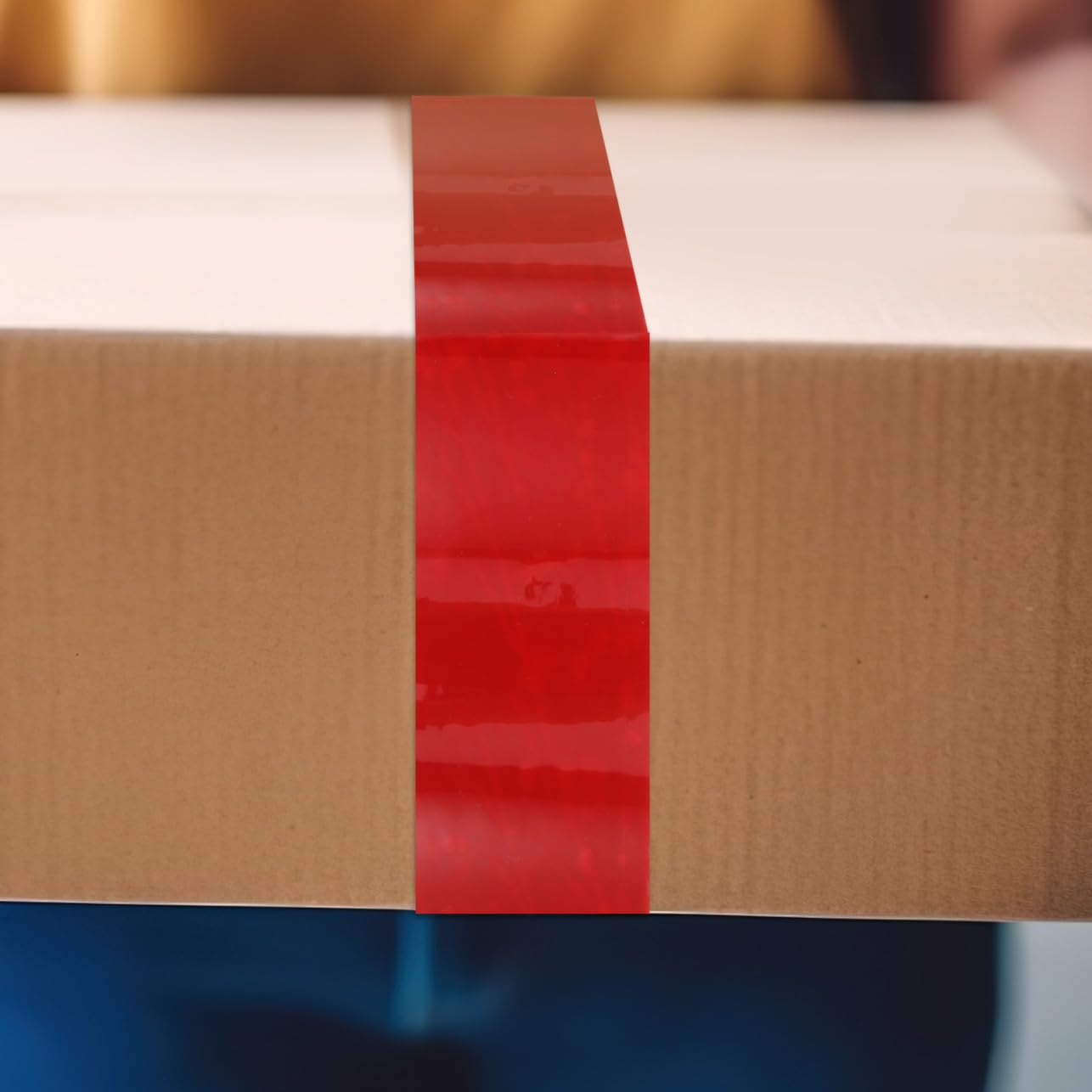 DOITOOL 5 Rollen Tamper Evident Tape Sicherheitsverpackungsklebeband in Rot und Weiß für Effektiven Diebstahlschutz und Manipulationssicherheit für Vielfältige Verpackungsbedürfnisse