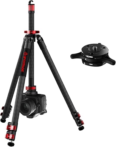 IFOOTAGE Trípode de viaje de 65 pulgadas con placa de liberación rápida, trípode Camrea de fibra de carbono, trípode de video ligero, compatible con