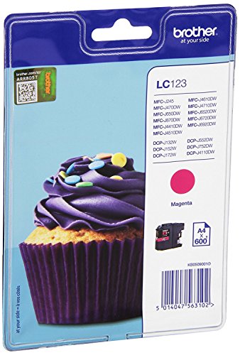 Brother LC-123MBP Cartouche d'Encre Magenta Blister