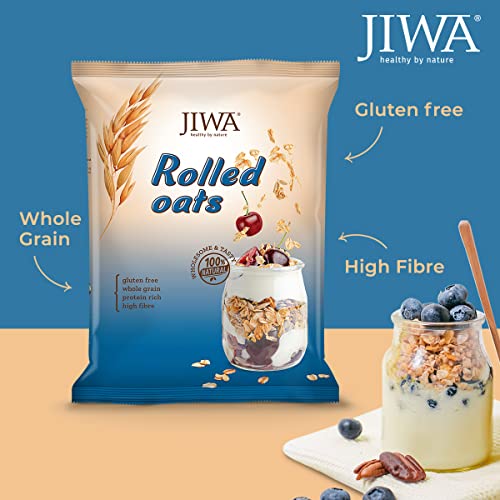 Image of JIWA healthy by nature Rolled Oats 750 g, (Gluten Free) (Pack of 2)