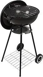 Bel - Churrasqueira Arizona Esmaltada a Bafo Portátil com Rodas Preta