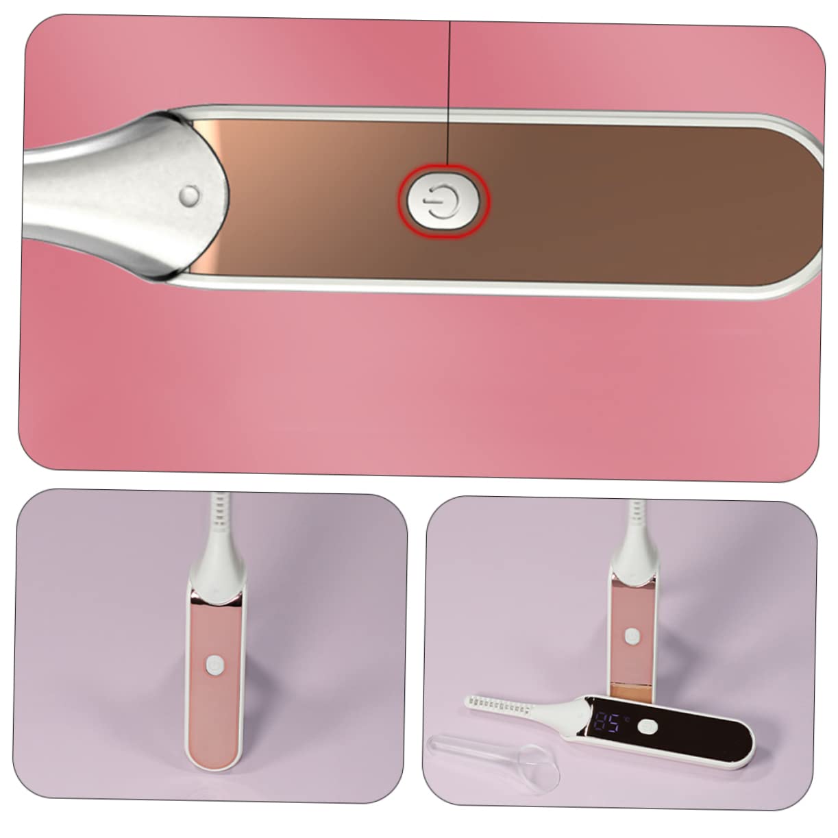 FOMIYES Lot De 2 Recourbe- Électriques Chauffants Portables Et Légers Pour Femmes Et Filles Idéal Pour Les Festivals