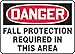 Fall Protection Required in This Area