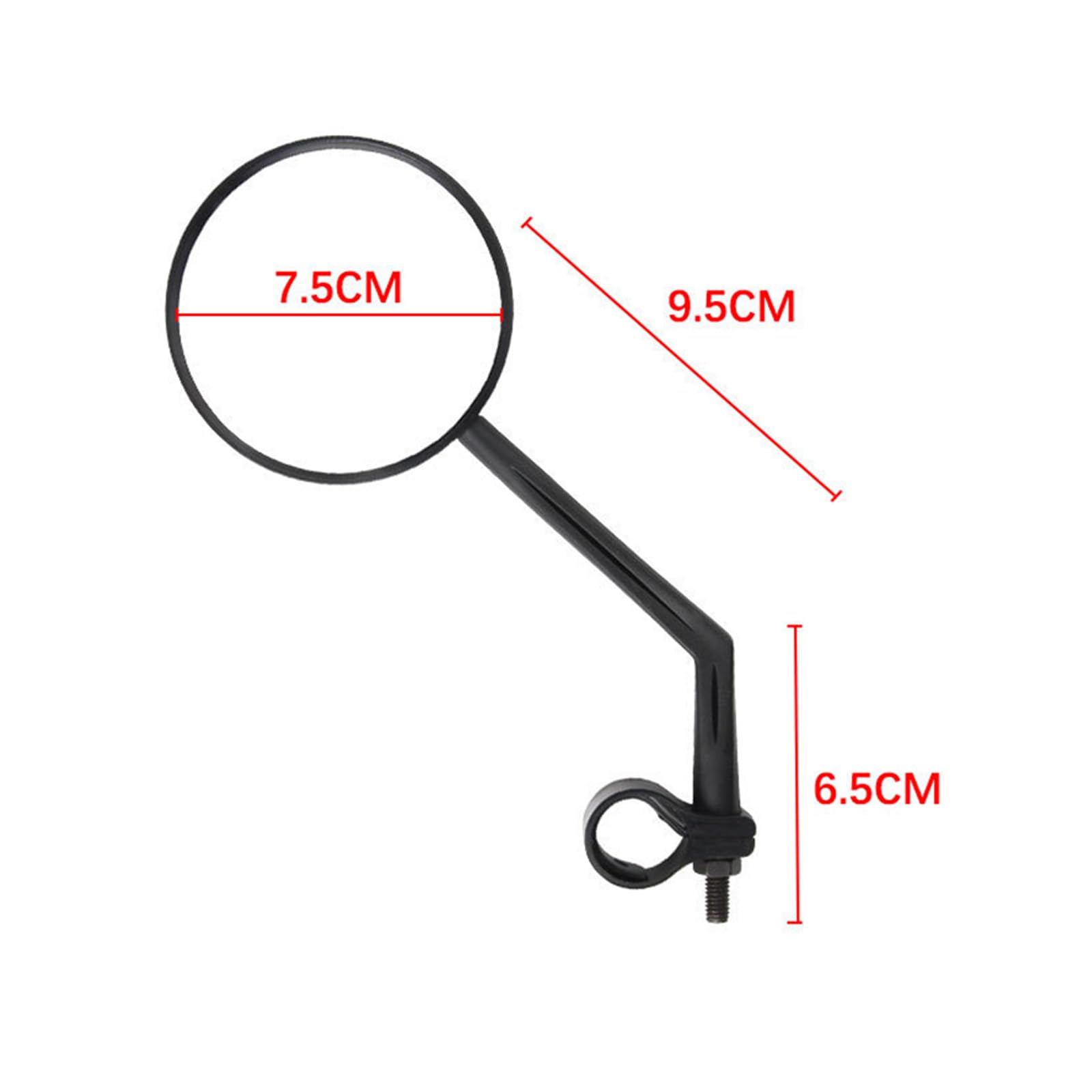 2 specchietti retrovisori per bicicletta, specchietto retrovisore per mountain bike, specchietto convesso per biciclette, accessori per biciclette, materiale acrilico, adatto per manubri con diametro
