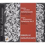 Scheherazade / Sym.3, Spring: Golovanov / Bolshoi.so, Moscow Union O Oistrakh