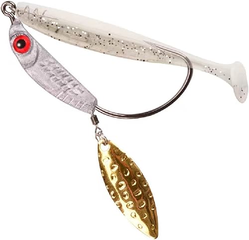 Miniatura 2 de Ganchos de cabeza de plantilla ponderados con cuchillas giratorias Swimbaits - Ganchos de manivela para señuelos de pesca suaves