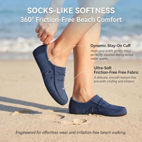 Image of JACKSHIBO Water Shoes for Women Men Quick-Dry Swim Shoes Beach Water Socks