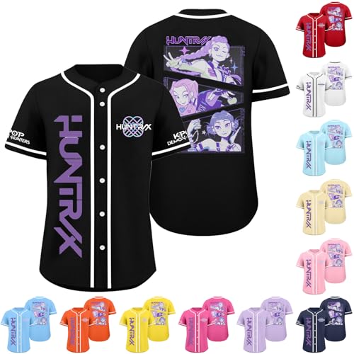 Buy the Huntrix K-Pop Demon Hunter Kids’ Anime Baseball Jersey T-Shirts for a Unique Look Buy the Huntrix K-Pop Demon Hunter Kids' Anime Baseball Jersey T-Shirts for a Unique Look – BCFSITNBH