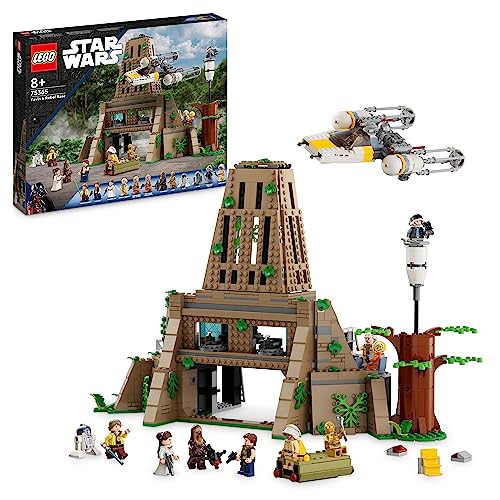 LEGO 75365 Star Wars Base Rebelde de Yavin 4 con 10 minifiguras que incluyen a...