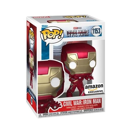Funko Pop! Marvel: Civil War Construye una Escena - Iron Man - Captain America 3 - Exclusiva Amazon - Figura de Vinilo Coleccionable - Idea de Regalo- Mercancia Oficial - Movies Fans