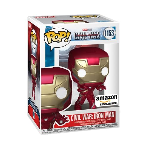 Funko POP! Marvel: Civil War Build A Scene - Iron Man - Captain America - Collectable Vinyl Figure - Gift Idea - Official Merchandise - for Kids & Adults - Movies Fans