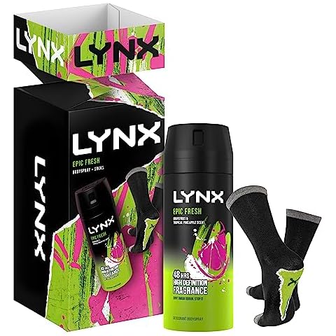 Lynx Epic Fresh Gift Set with Socks Cover