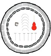 64 Pieces Wig Making Set Including 25 U-Shape Snap Clips, 25 Wig Comb Clips 7-Teeth, 6 T-Pins, 6 ...