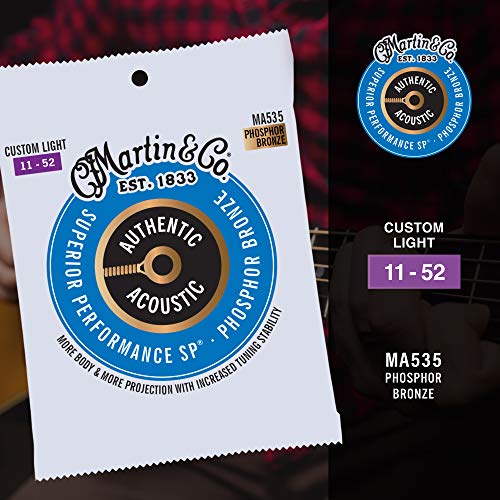 Martin Authentic Acoustic Guitar Strings - Superior Performance #TOP4