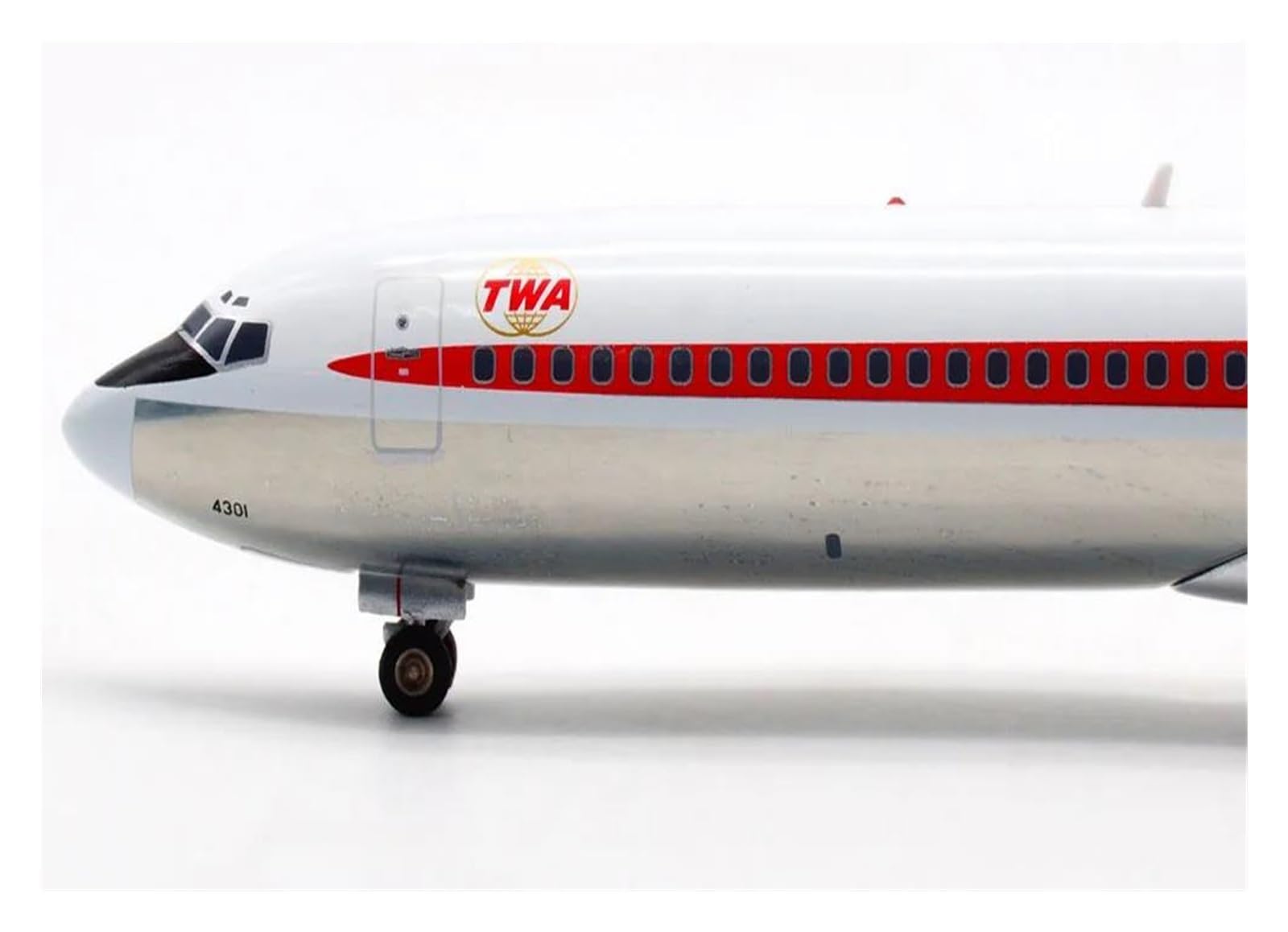Aerobatic Flugzeug 1:200 Inflight IF722TW0120W TWA Airlines Boeing B727-200 Druckguss-Flugzeug Jet Modell N12301