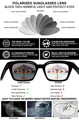 MARE AZZURO Oversized Polarized Sunglasses Women Men Driving Fishing Sports Sun Glasses UV400 Protection Party Beach Sunnies2