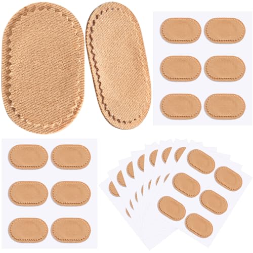 Funtery 60 Pcs Foot Callus Cushion Toe Cushions Pad Foot Protector Pads Corn Mat Patches Shoe Accessories for Women Men Fabric Feet Heel Toe Protector Pads
