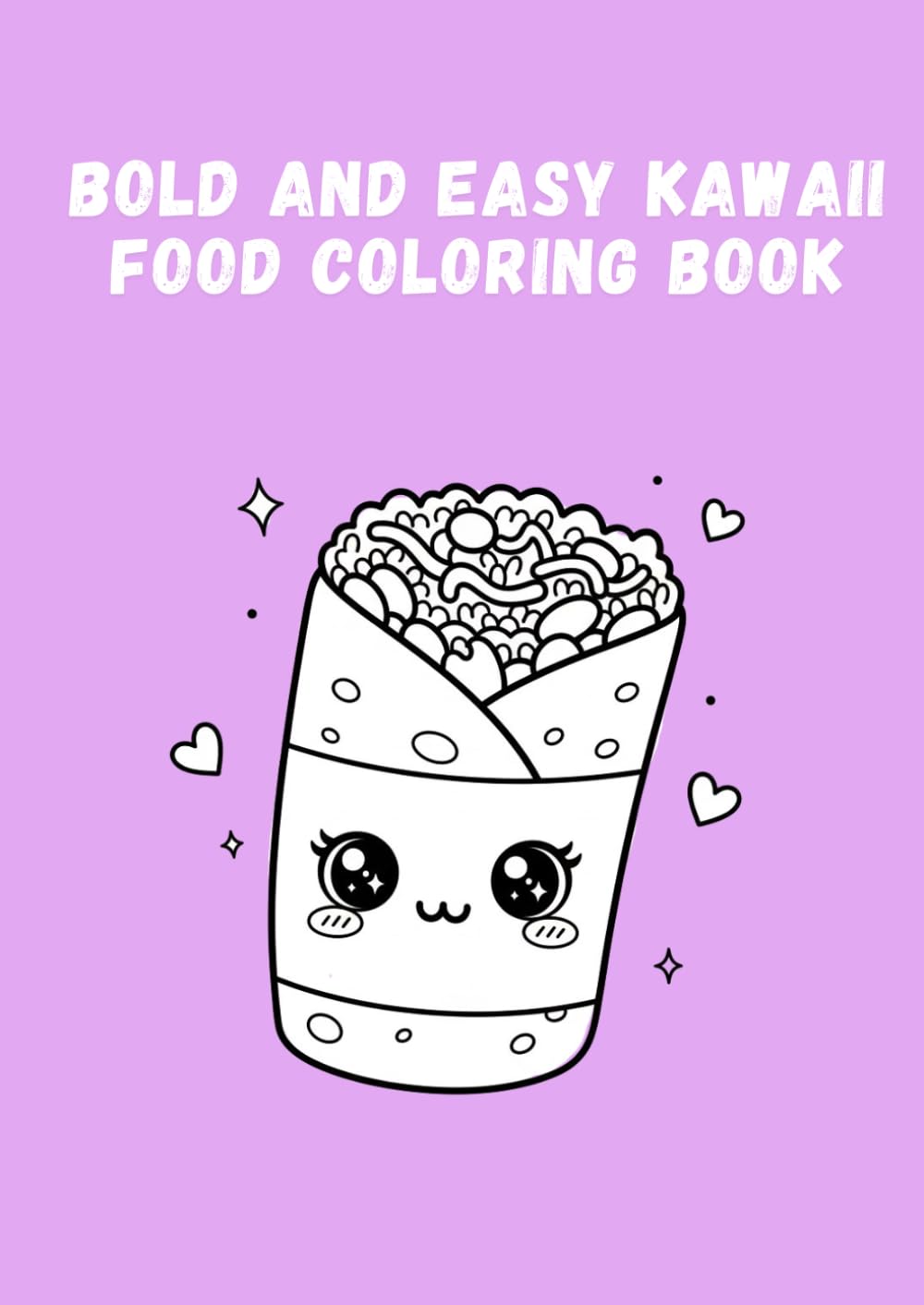 Bold and Easy Kawaii Food Coloring Book