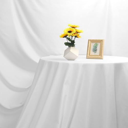 Miniatura 6 de Telón de fondo blanco de 7 x 10 pies, tela de cromo para fotografía, hoja de pantalla blanca pura, telón de fondo de fotos de poliéster de alta