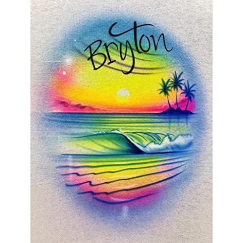 Dream of Paradise, Airbrushed & Personalized with Name T Shirt2