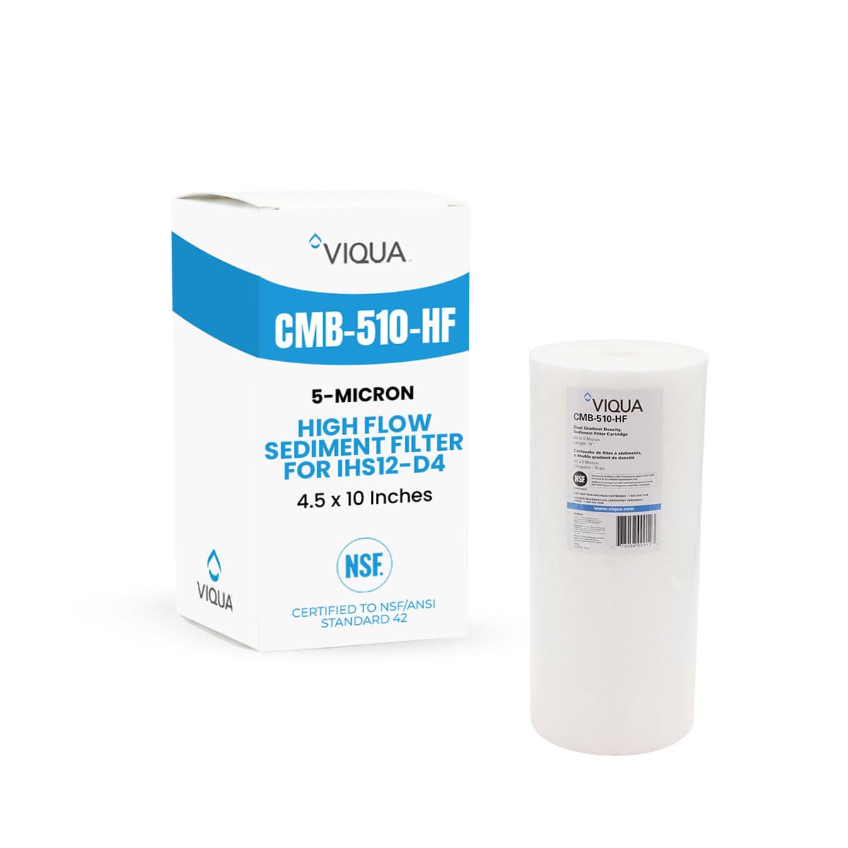 Genuine Viqua CMB-510-HF Sediment Filter 5 Micron 4.5" x 10"