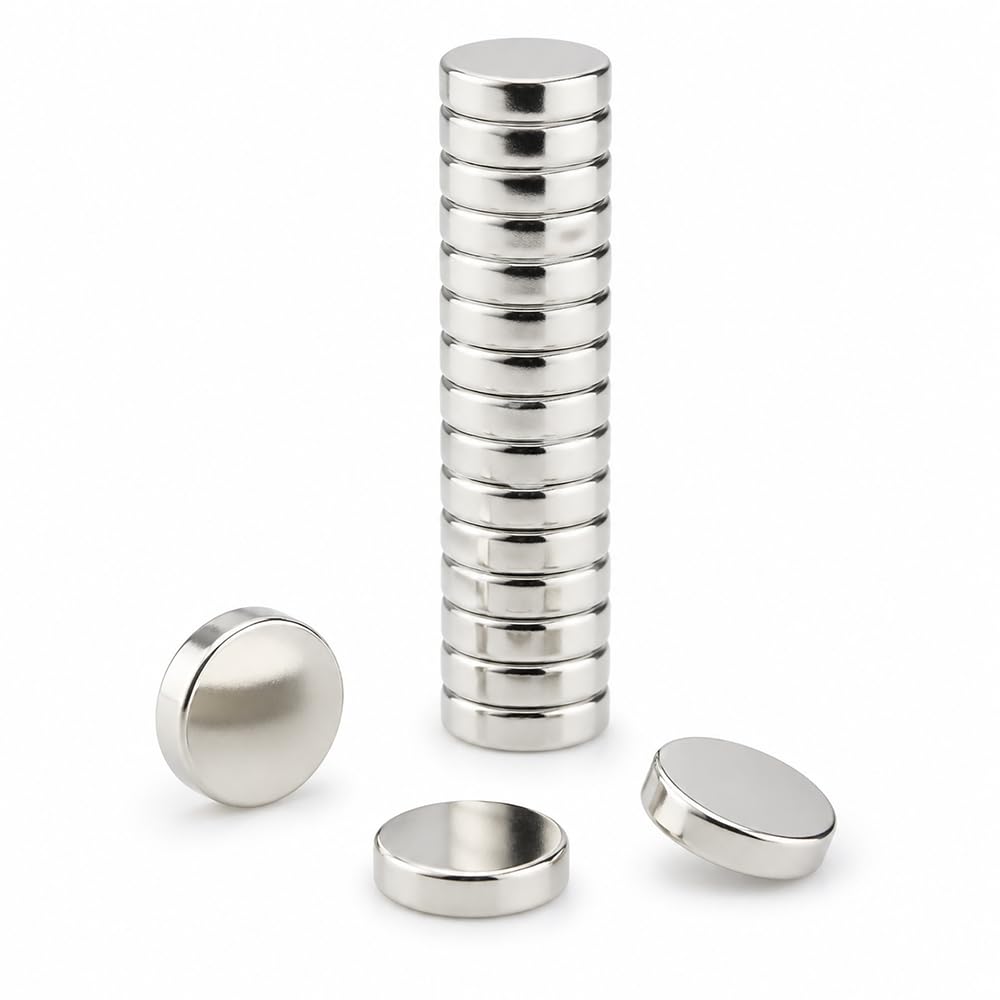 Magnesy neodymowe, 15x3 mm N38 100 sztuk, małe magnesy, mocne magnesy, do majsterkowania, do biura, na tablicę suchościeralną, do przypinania, tablic magnetycznych