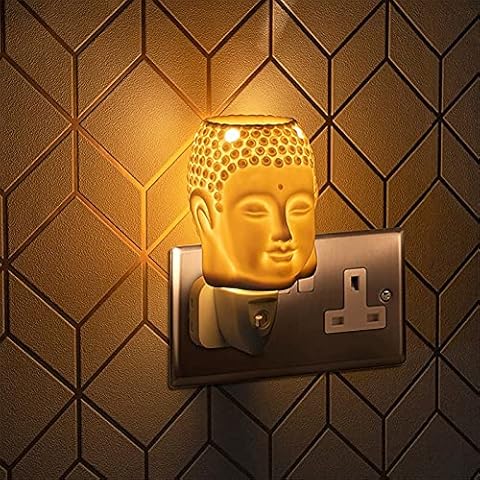 Electric Plug-In LED Aroma Diffuser Lamp Wax Melt Oil Burner Warmer Cover