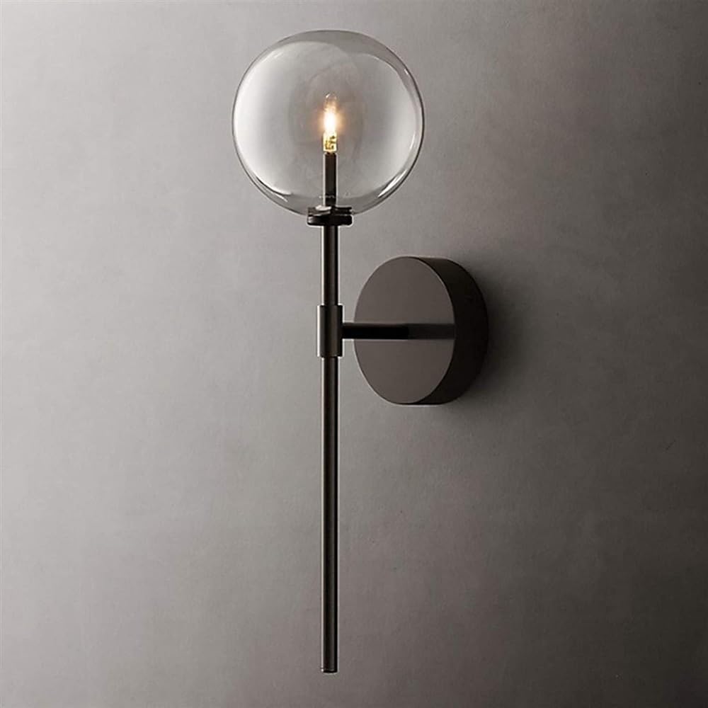JYBNBBE Wall Sconces for Bedroom Globe Wall Light Indoor Reading for Bedroom Living Corridor Dining Wall Wall Mounted Lamp,Dark